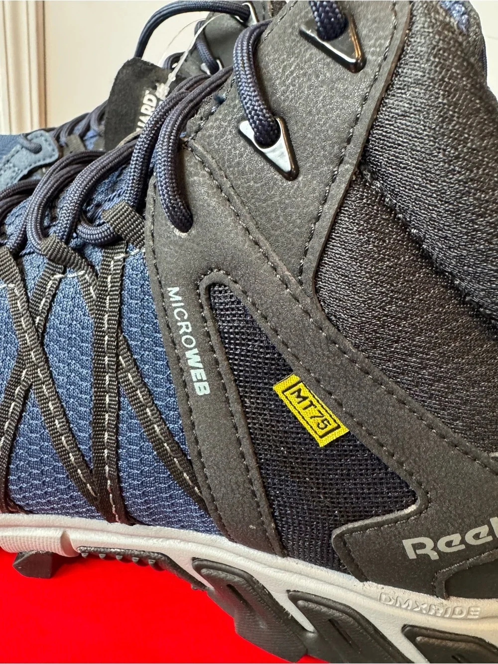 Reebok Men's Navy and Black Alloy Toe Work Boot